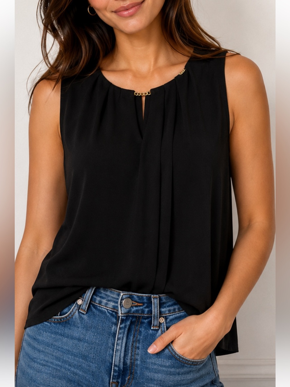 Calvin Klein Black Sleeveless Top
